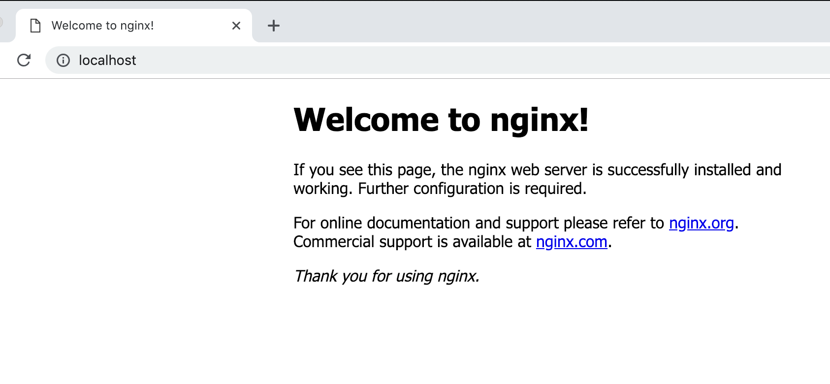 访问Nginx